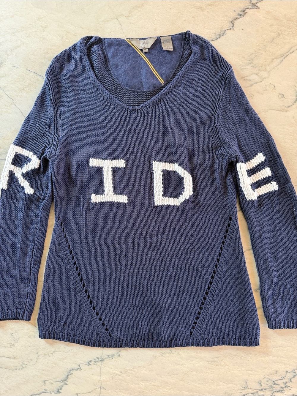 Goode Rider Navy RIDE Sweater - Medium - Picture 4 of 11